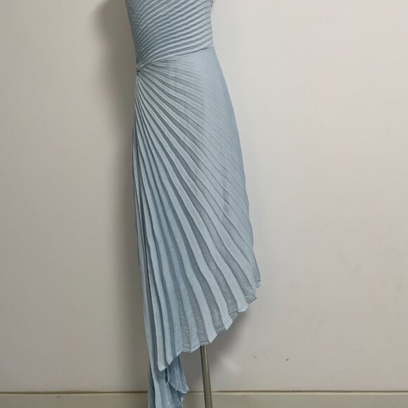 A.L.C. Light Blue One-Shoulder Midi Dress - Picture 7 of 13